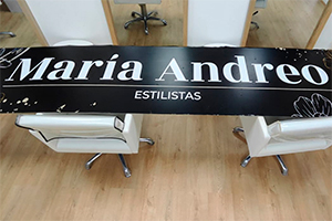 vinilo adhesivo para peluquerías en alicante